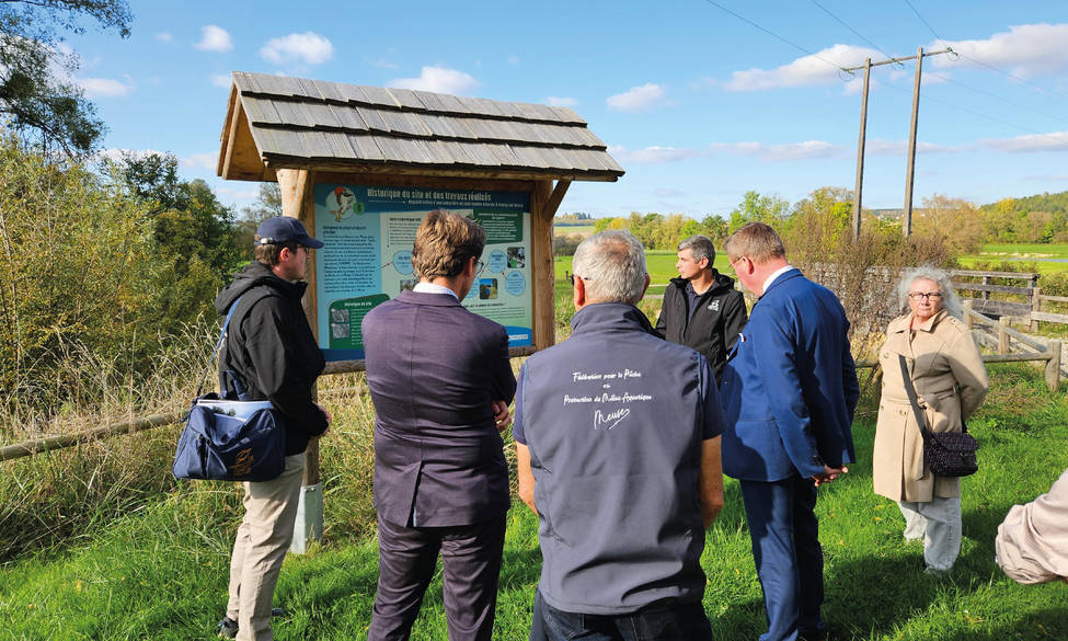 Inauguration de la requalification d’une ancienne ballastière en zone humide alluviale à Charny-sur-Meuse